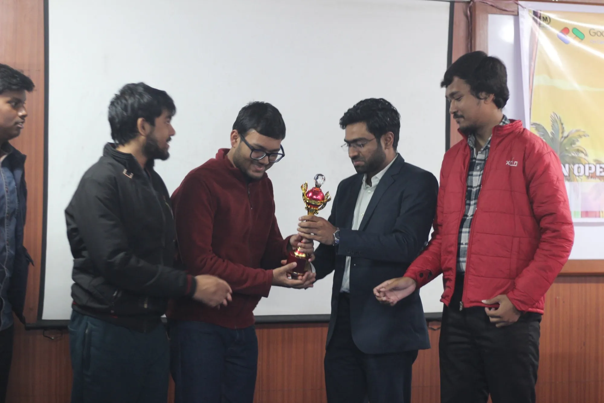 First trophy changes hands