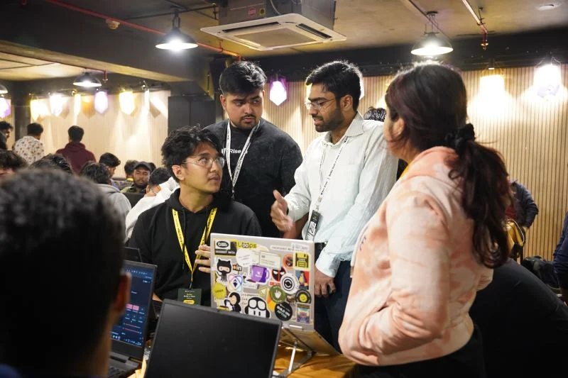 A demo, mid-explanation